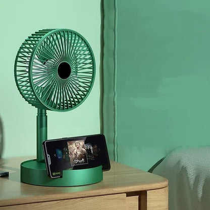 Portable Rechargeable Telescopic Folding Fan